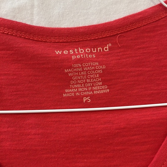 Westbound Petites. PS t-Shirt.  Salmon Orange new with tags. - Picture 3 of 5